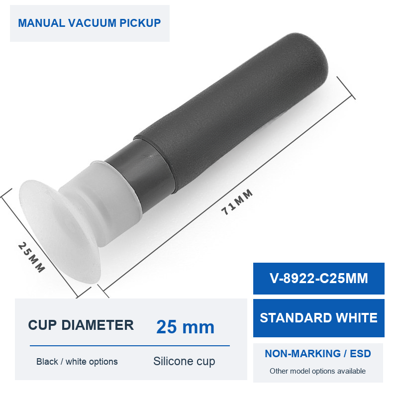 V-8922-C25MM Standard White product photo and dimensions