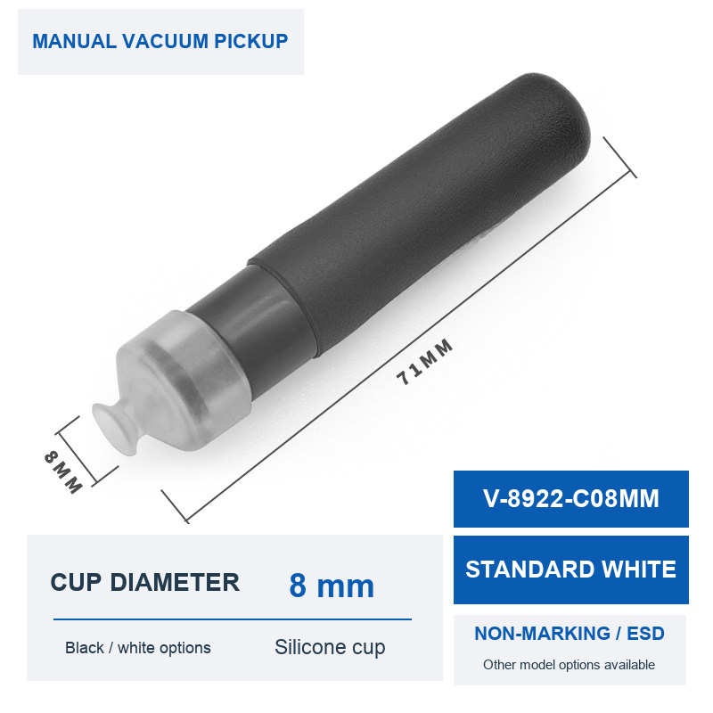 V-8922-C08MM Standard White product photo and dimensions