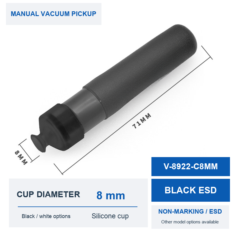 V-8922-C8MM Black ESD
