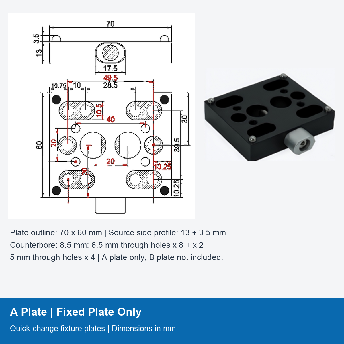 A Plate | Fixed Plate Only