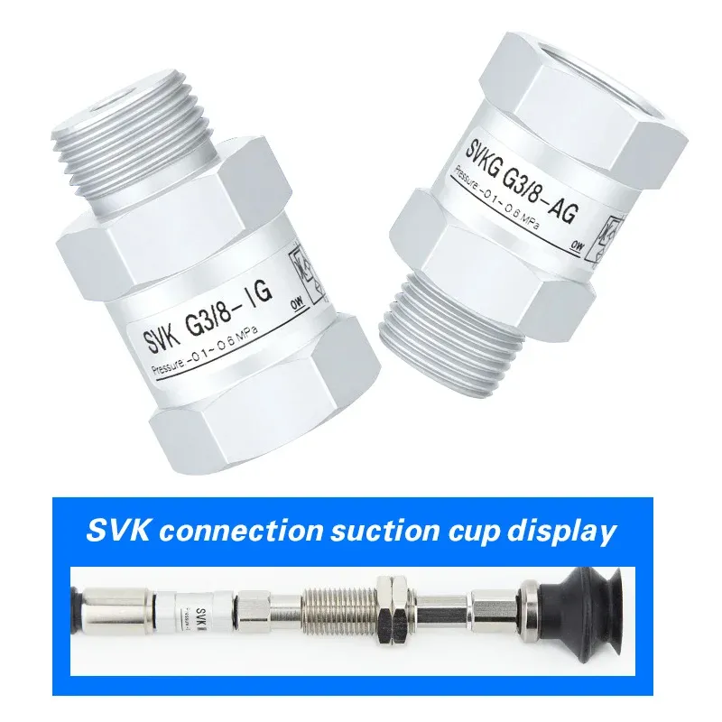 Vacuum logic valve SVKG safety valve check valve SVK-G1/8xG1/4/G3/8xG1/2-IG-AG suction cup-BOLTTE