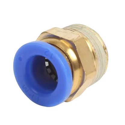 Pneumatic Fittings PC PC4/6-M6/M8/M10/M12 Male Metric Thread Pipe Connector Brass Push In Quick Connector Air Hose Plumbing-BOLTTE