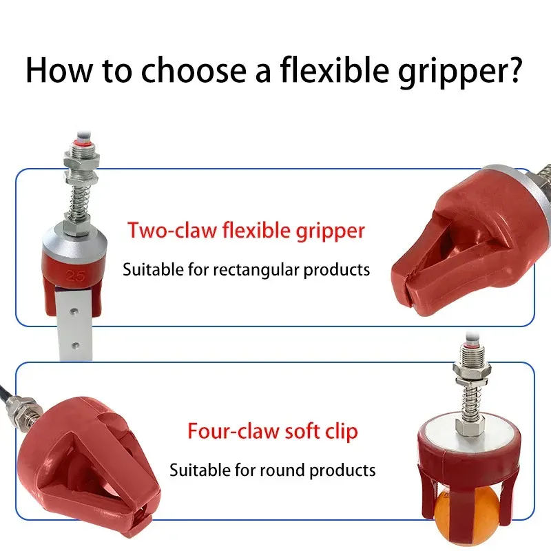 Flexible gripper fixture pneumatic vacuum suction cup mechanical arm accessories