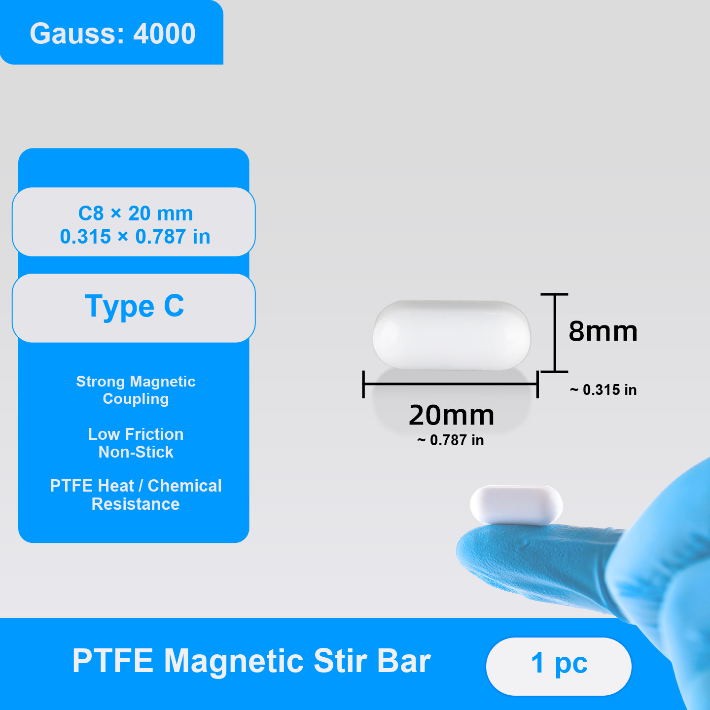 C8x20 mm (0.315x0.787 in) original nominal mm/in photograph