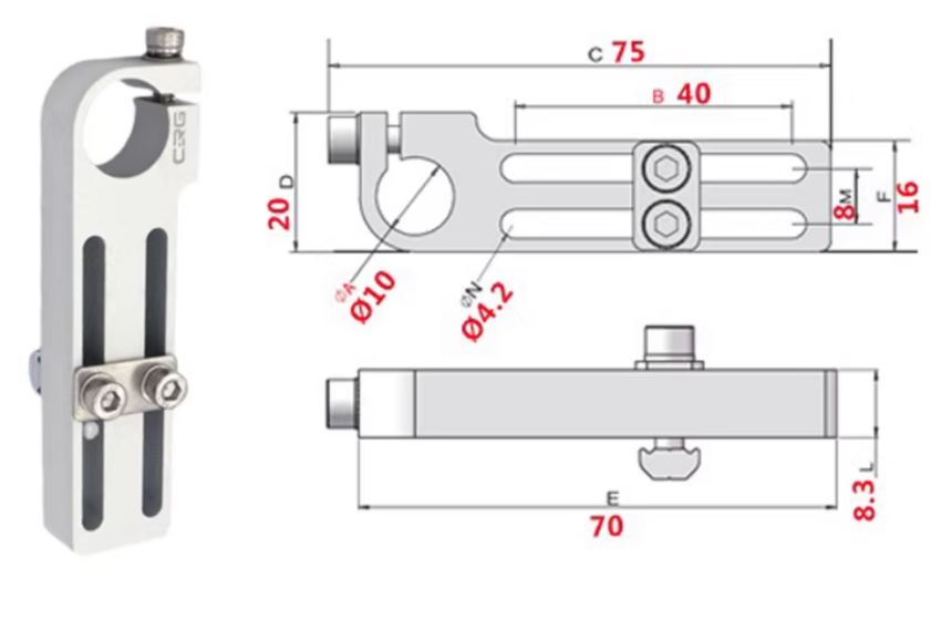 14mm~30mm Pillar Fixed Same Diameter Parallel Clamp Optical Shaft Steel Pipe Round Pipe Fixed Connectors-BOLTTE