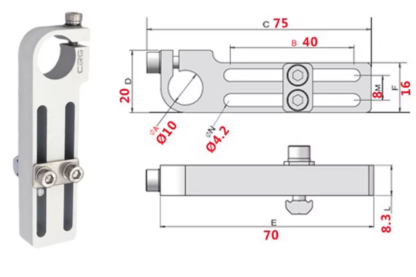 机械手铝型材固定支架Soporte fijo para perfiles de aluminio del brazo mecánico