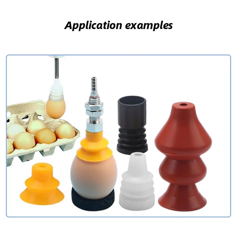 Manipulator suction cup industrial vacuum suction cup sucking egg spherical special vacuum suction cup nozzle silicone pneumatic