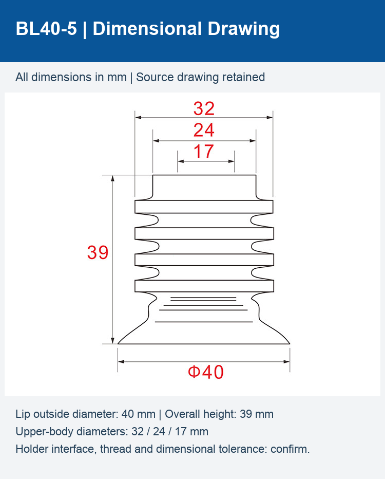 BL40-5 | Dimensional Drawing