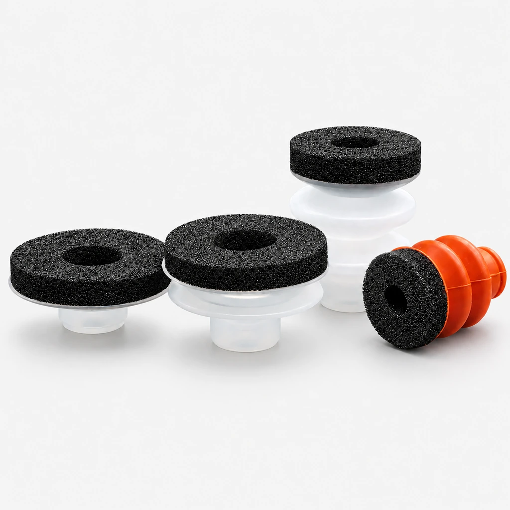 Foam Vacuum Suction Cups for Robotic Grippers | SP, DP & MP Series