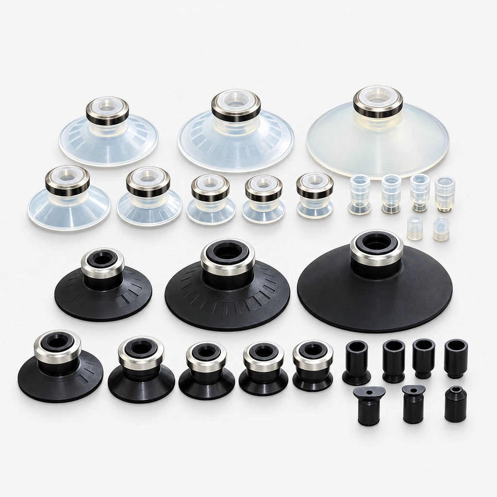 ZP-B Series Corrugated Vacuum Suction Cups & Buckle Rings
