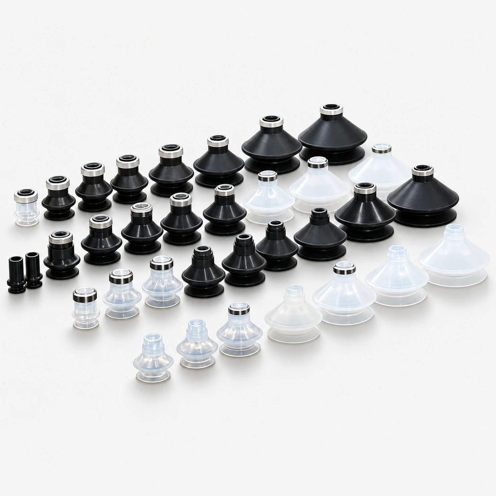 ZP-U Series Flat Vacuum Suction Cups & Buckle Rings