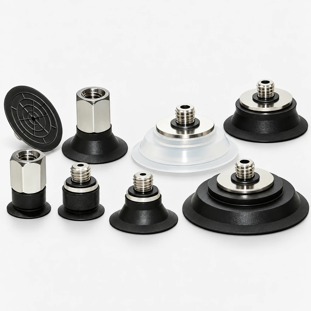 ZP2-TB Flat Vacuum Suction Cups with Mounting Fittings