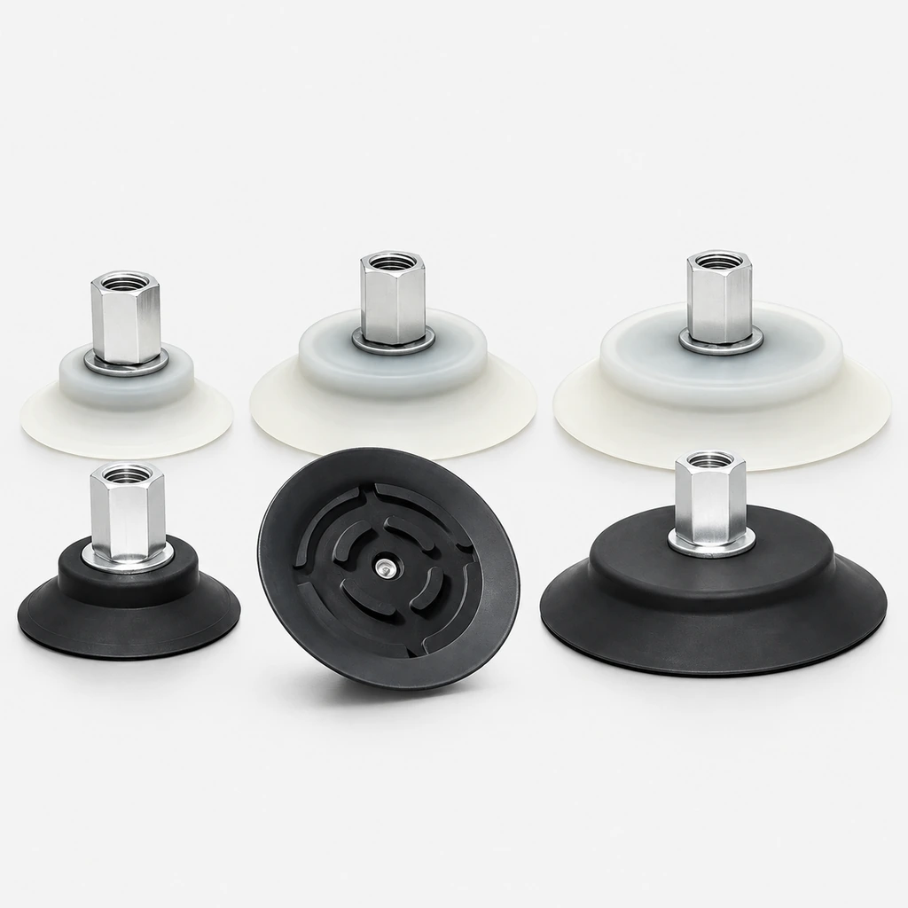 PFYN Flat Vacuum Suction Cups with G1/4 Female Thread