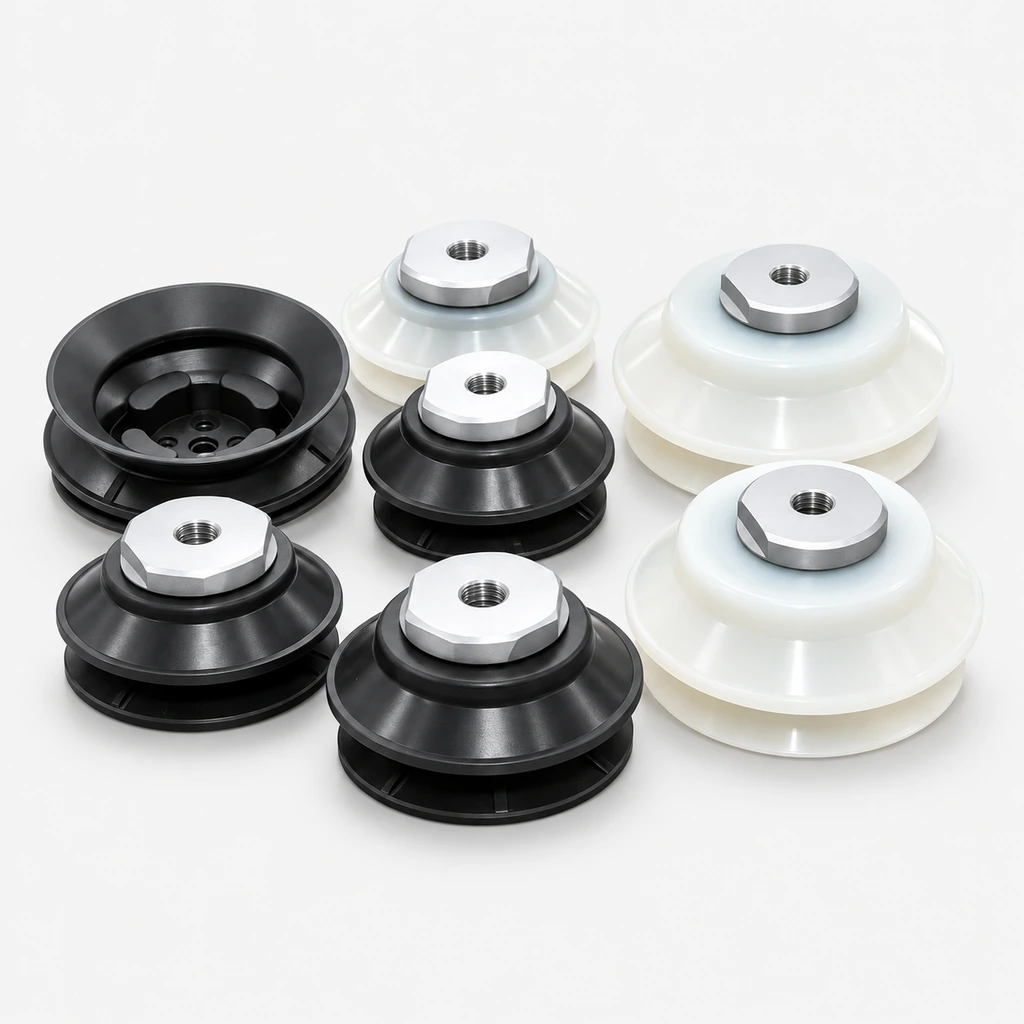 FGA FSGA Heavy-Duty Bellows Vacuum Suction Cups & Fittings