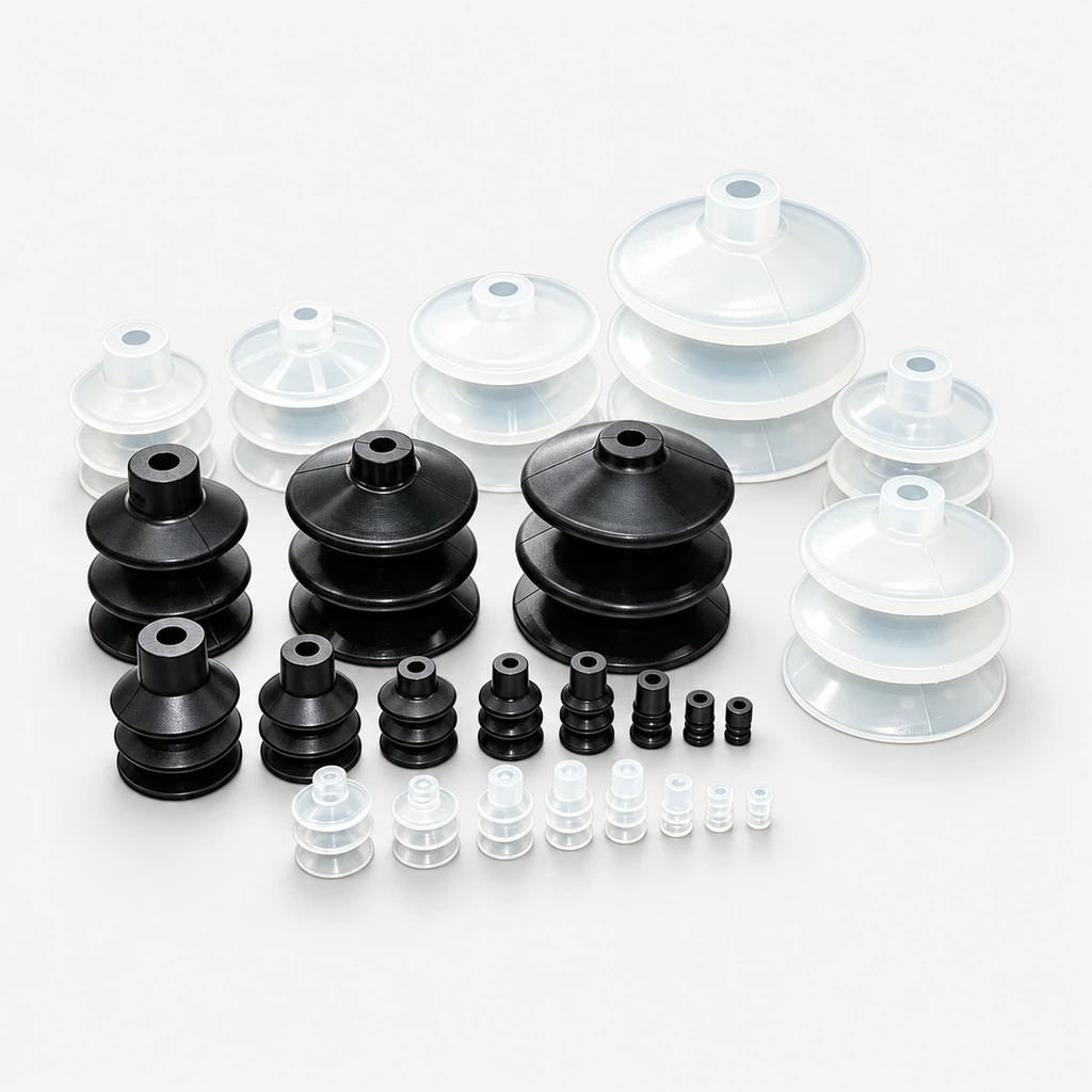 PCG Series Silicone and Nitrile Rubber Vacuum Suction Cups