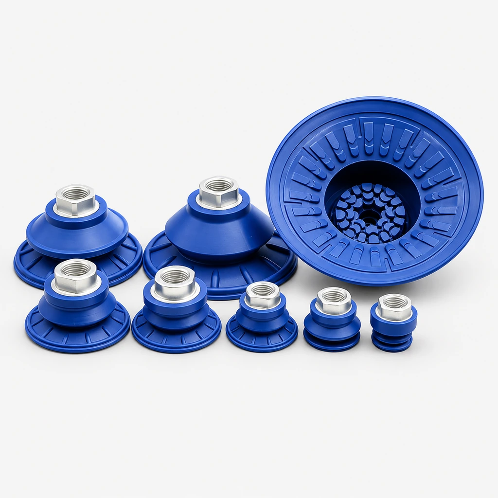 SAB Series NBR Double-Layer Vacuum Suction Cups and Fittings