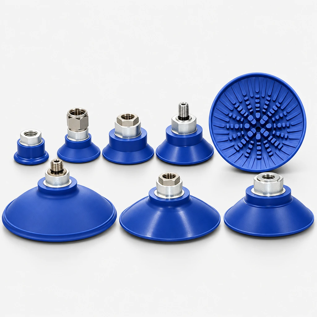 SAF Nitrile Rubber Vacuum Suction Cups and Anti-Rotation Fittings