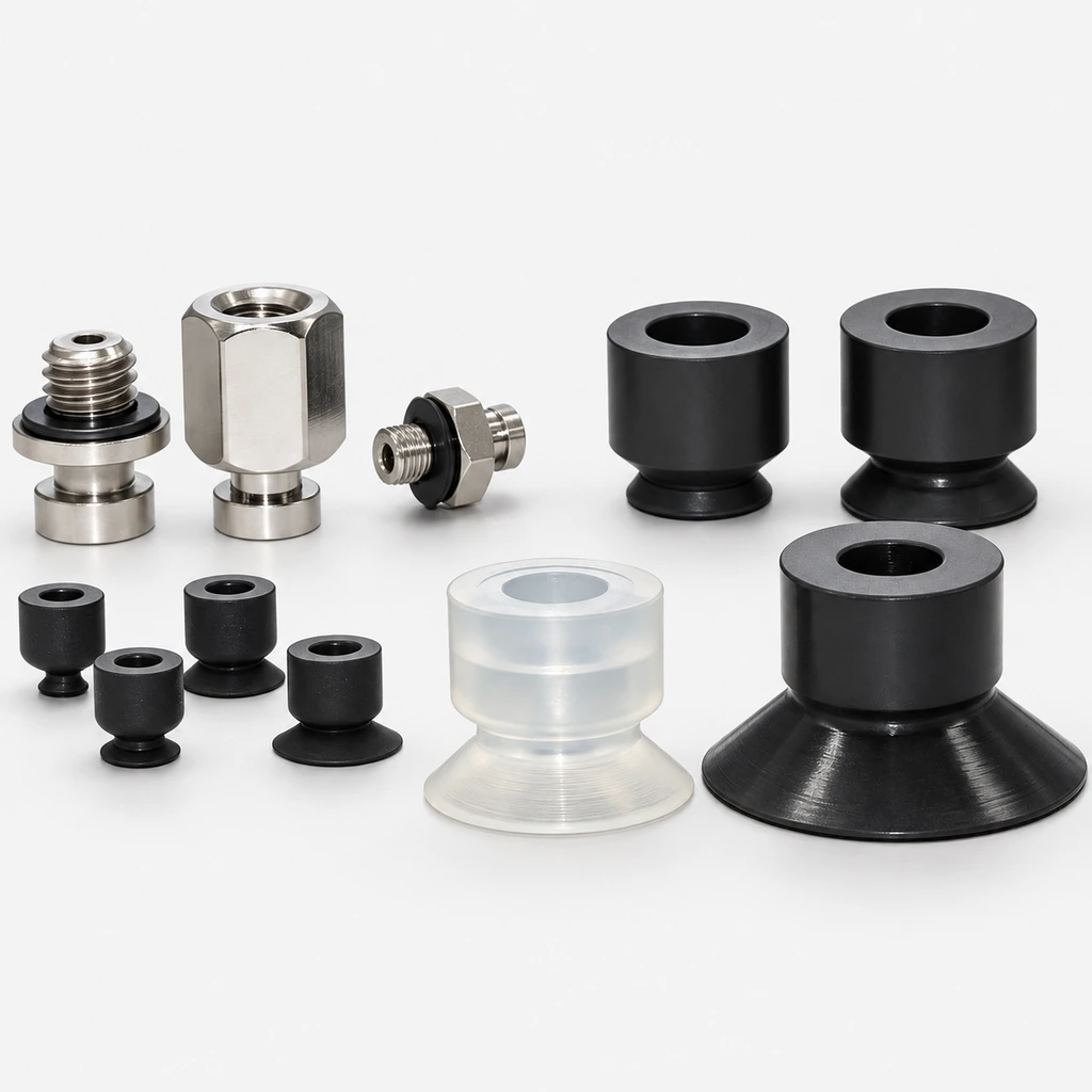 ZP2-B MU Series Mini Vacuum Suction Cups and Mounting Adapters