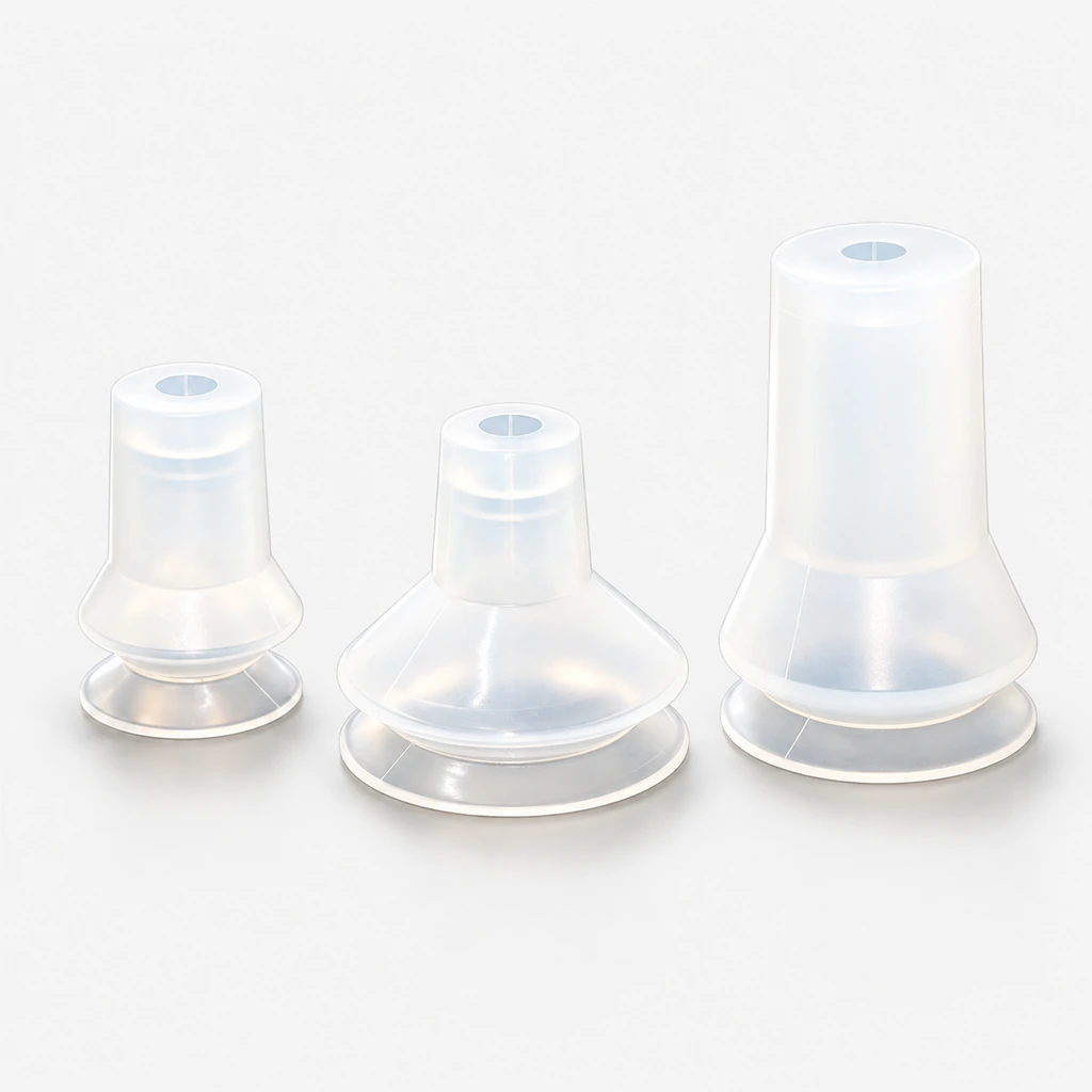 BS-S7 Bottle Preform Vacuum Suction Cups with L55 Pneumatic Fittings