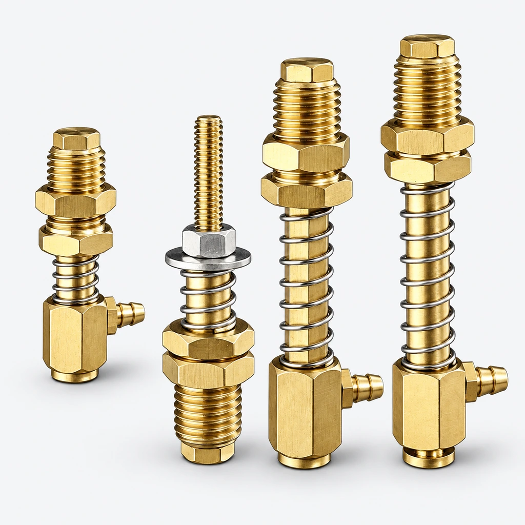 M14 Side-Inlet Rotary and Anti-Rotation Vacuum Cup Mounting Fittings
