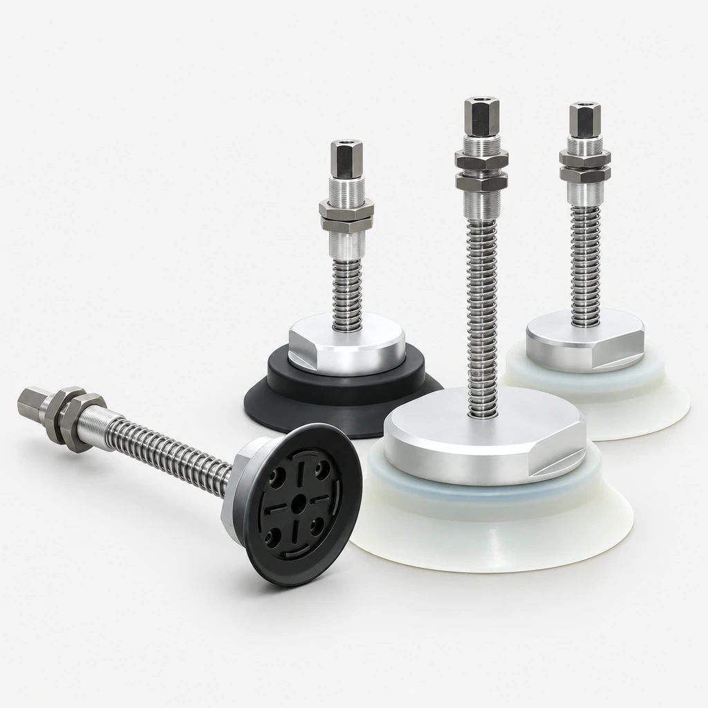 ZPT-H Heavy-Duty Vacuum Cup Holders, 63–125 mm, 25–75 mm Stroke