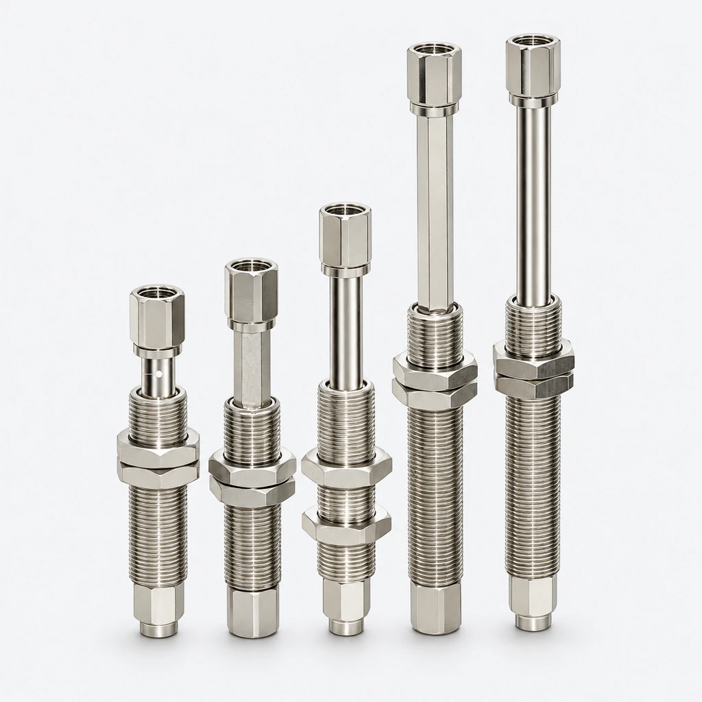 A-PB3J / A-PB3K Spring-Loaded Vacuum Cup Buffer Mounts, 10-50 mm