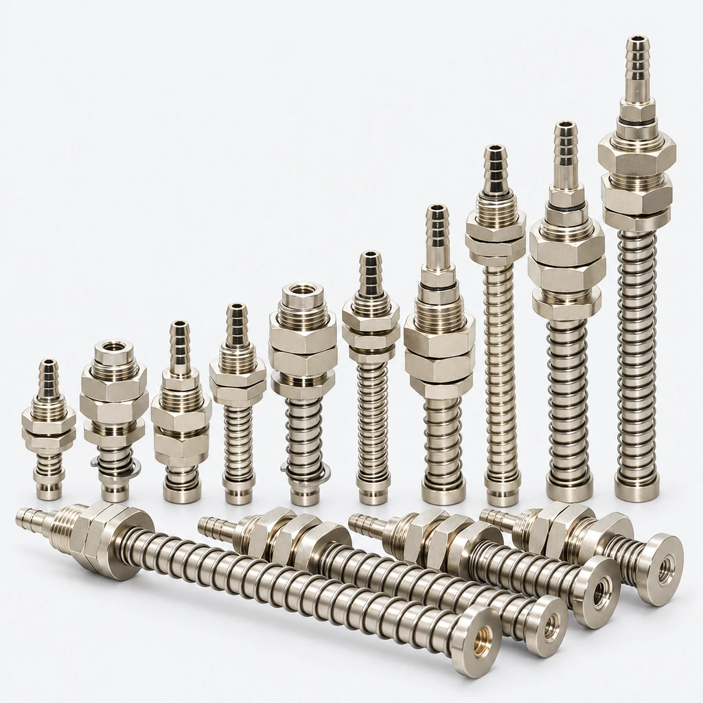 Top-Port Spring-Loaded Vacuum Cup Buffer Mounts and Mounting Adapters (M9/M11/M14)