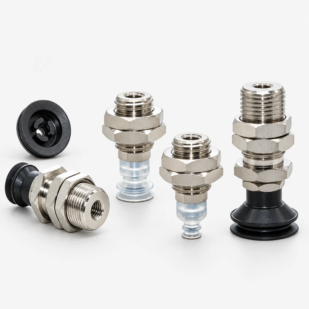 ZP3-T Vacuum Cups with A10/A12 Mounting Base — 4–16 mm