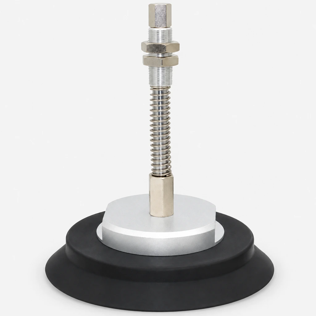 ZPX-H Heavy-Duty Vacuum Cups with Spring Buffer Mounts, B01-A22 (63–125 mm)