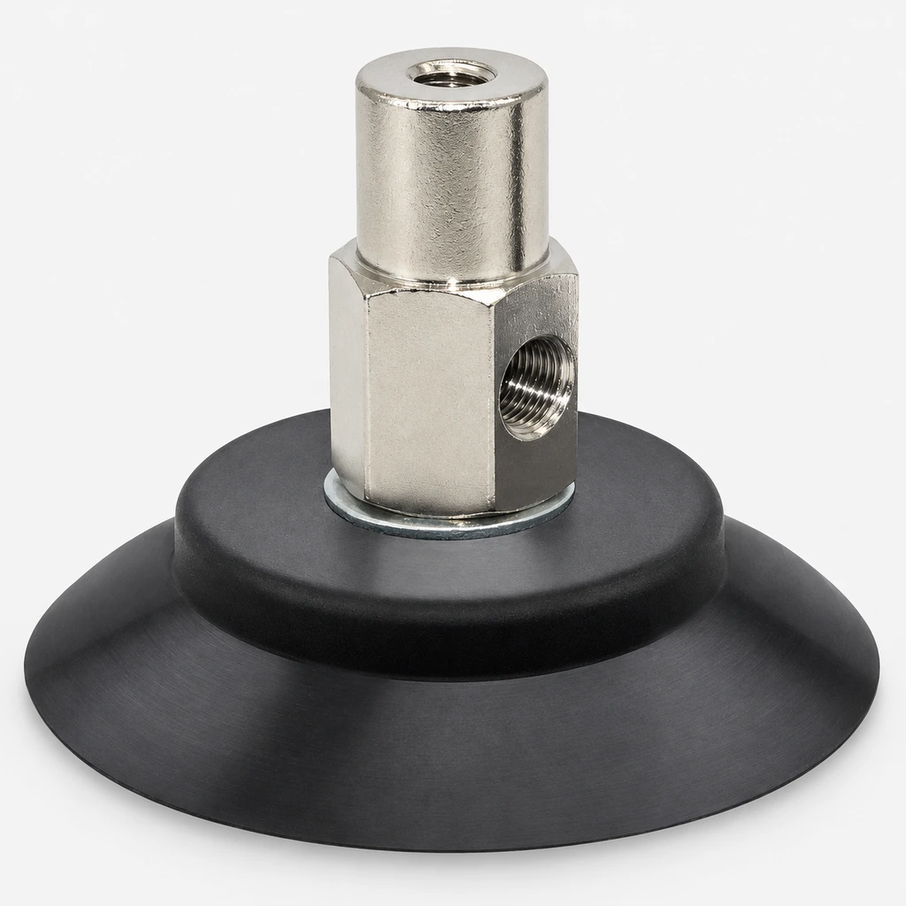 PFYK Side-Port Vacuum Cup Assemblies — 60–95 mm