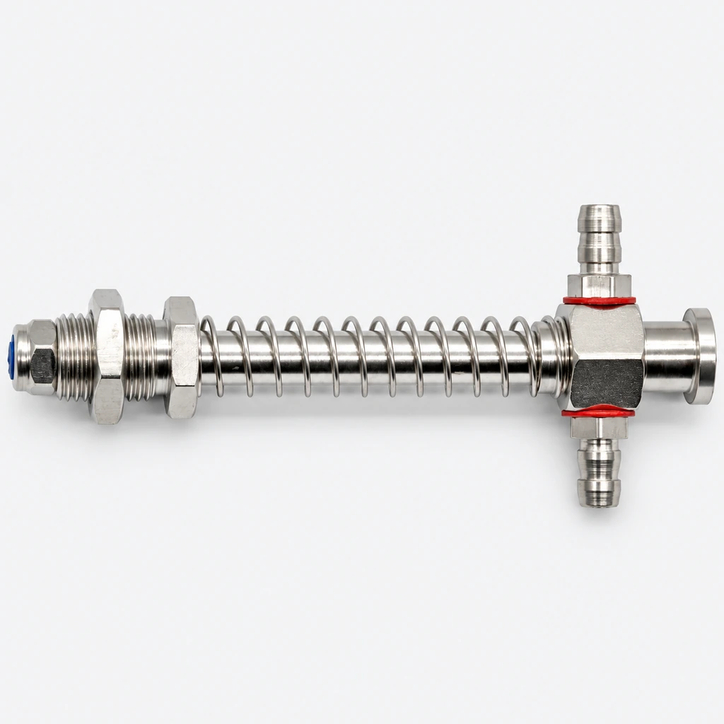 Large-Head Dual-Side Port Vacuum Cup Buffer Mounts — L45–L150 mm