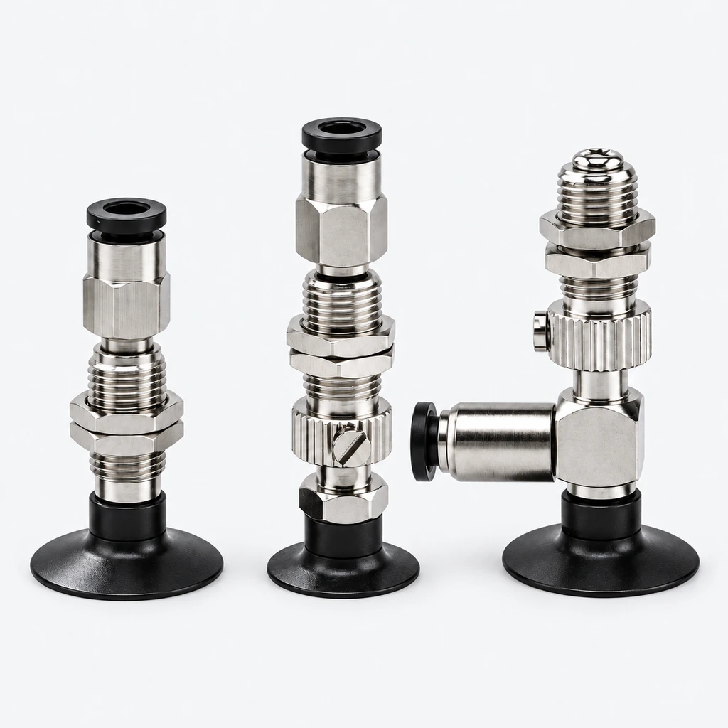 J-WEU61 / 66 / 71 Vacuum Cup Holders — M8×0.75, D8–D20