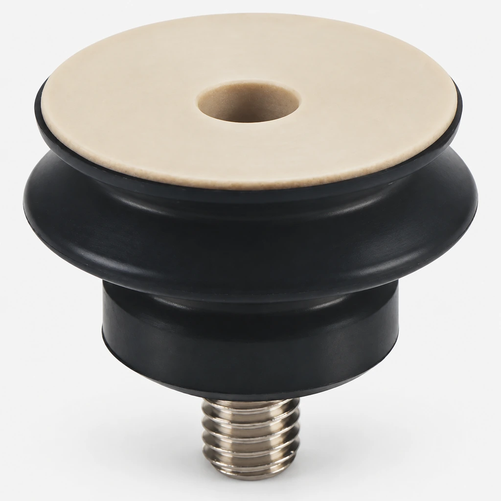 BOLTTE PJG Non-Marking Vacuum Suction Cups — PEEK M5/M6 and PE-A5 Fittings