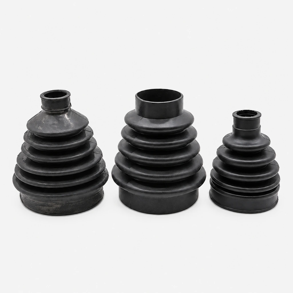 Pagoda-Style Wear-Resistant Rubber Bellows Dust Boots, 6–90 mm Bore
