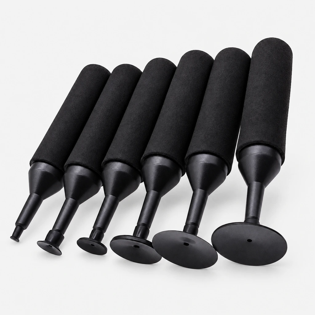 Manual IC Vacuum Pickup Pen Kits, Black & White Cups, 1.5–30 mm