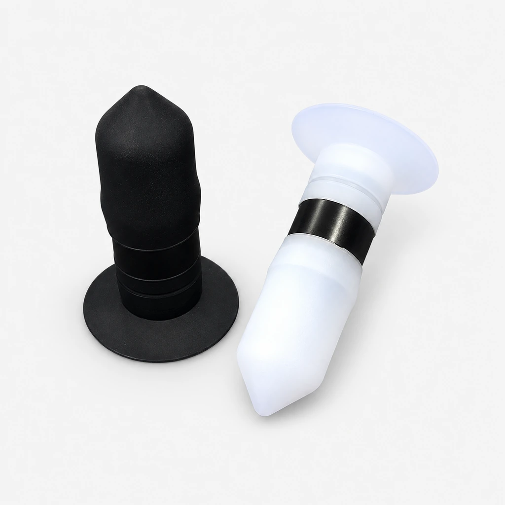 LY-50T Conical Manual Vacuum Pickup Bulbs, White & Black, 50 mm