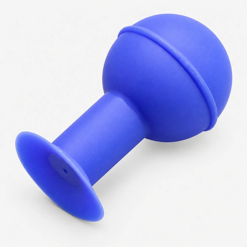 LY-40MM Long-Stem Manual Vacuum Pickup Bulbs, Blue & Black, 40 mm
