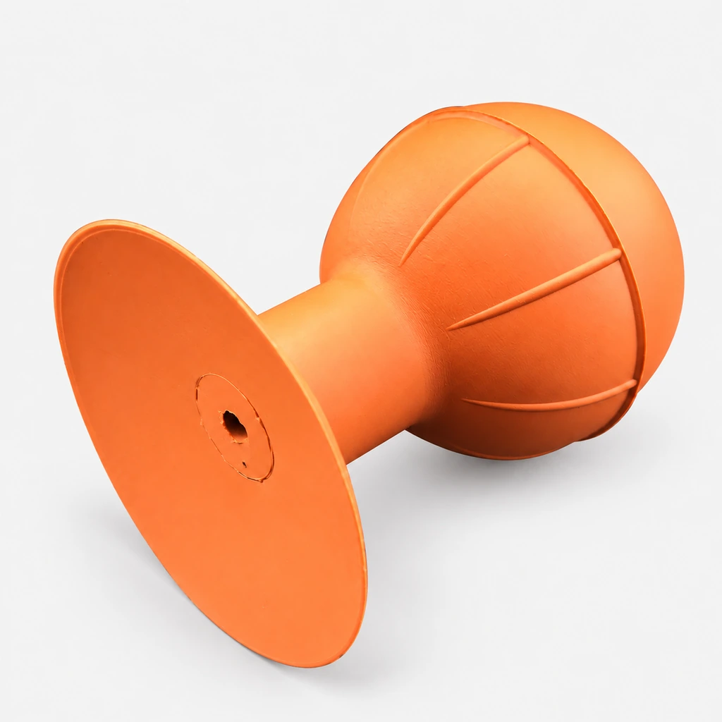 LY-65 Orange Manual Vacuum Pickup Bulb, 65 mm