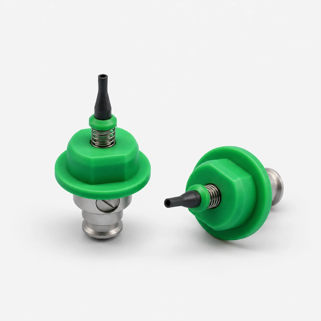 Ceramic and Steel-Tip SMT Vacuum Pickup Nozzles — Shaped and Round Bores