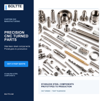 BOLTTE precision CNC turned stainless steel parts