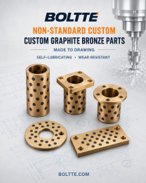 Custom graphite bronze bushing manufacturing capability