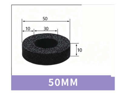 50 mm Foam Ring - OD 50 / ID 30 / T 10 mm | BOLTTE-FR-RING-50OD-30ID-10T | clean PDF product card