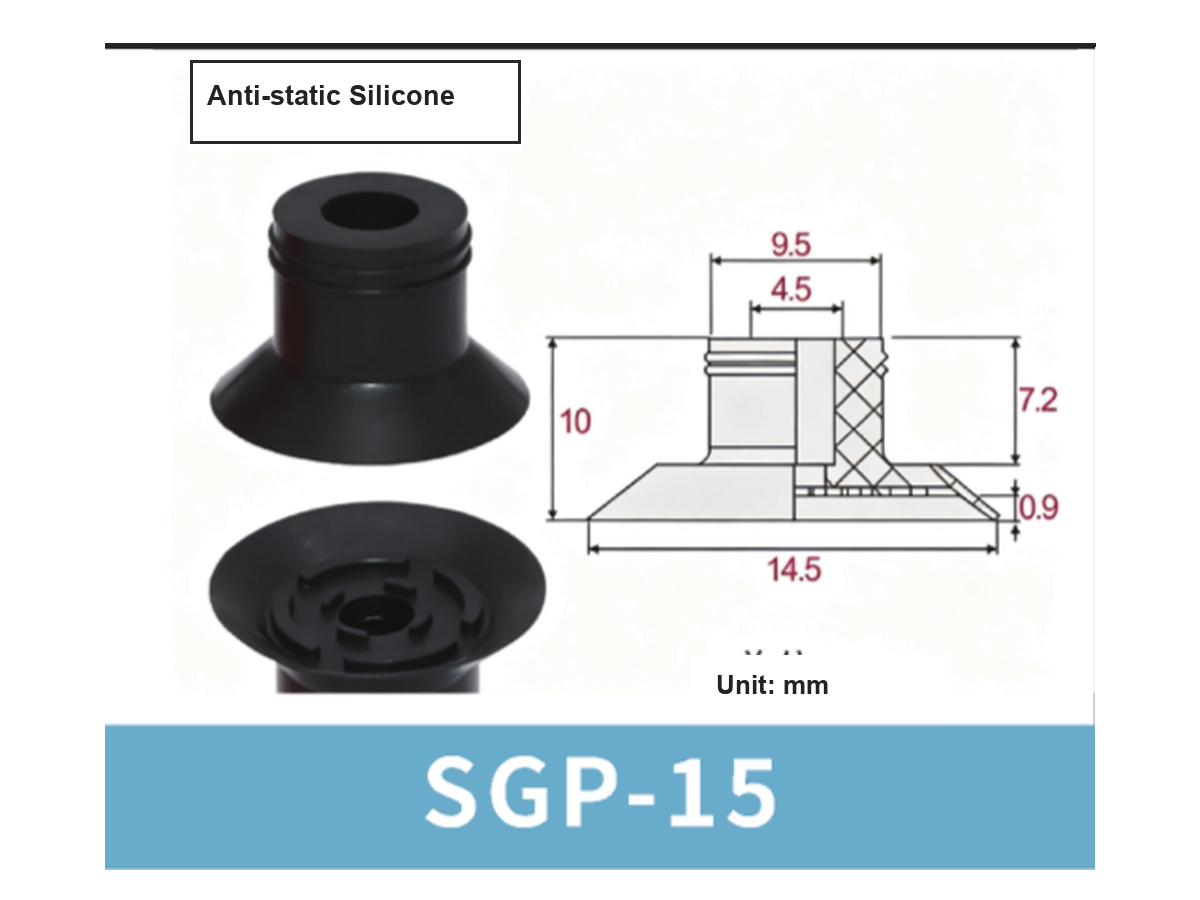SGP Series Bag Opening Vacuum Suction Cups & Fittings