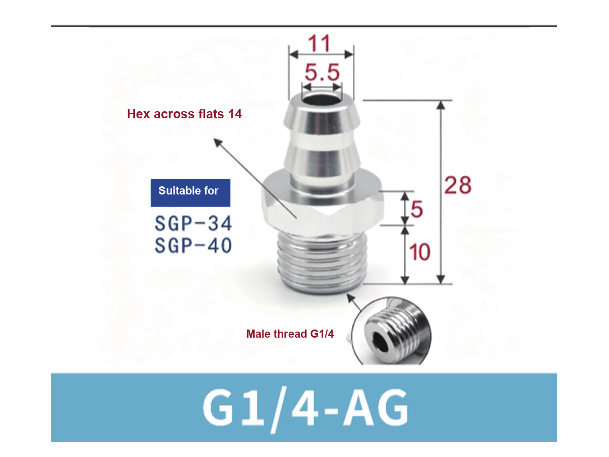 SGP Series Bag Opening Vacuum Suction Cups & Fittings