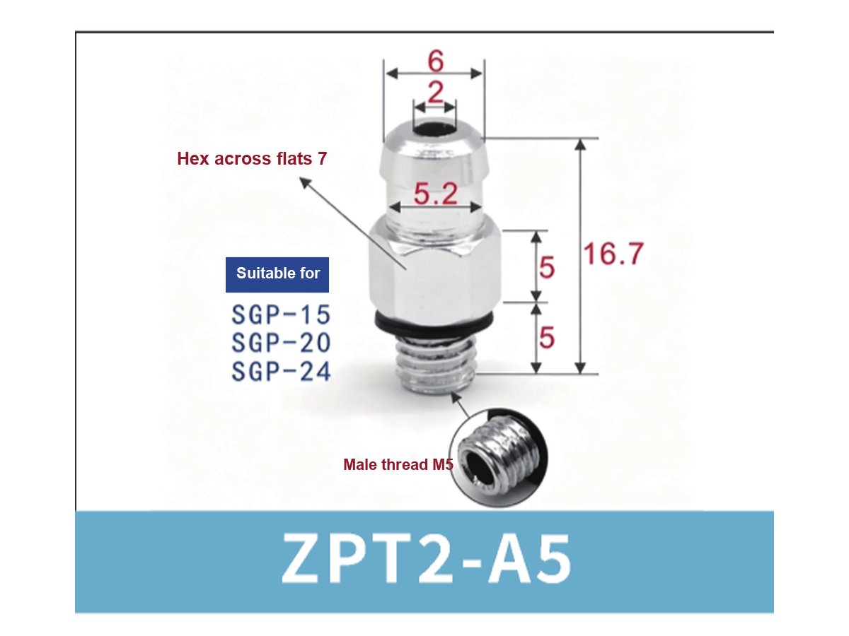 SGP Series Bag Opening Vacuum Suction Cups & Fittings
