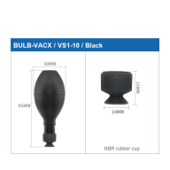 BULB-VAC and BULB-VACX Manual Vacuum Pickup Bulbs with Cups