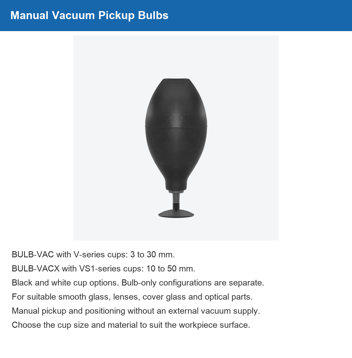 BULB-VAC vacuum pickup bulb 01 overview