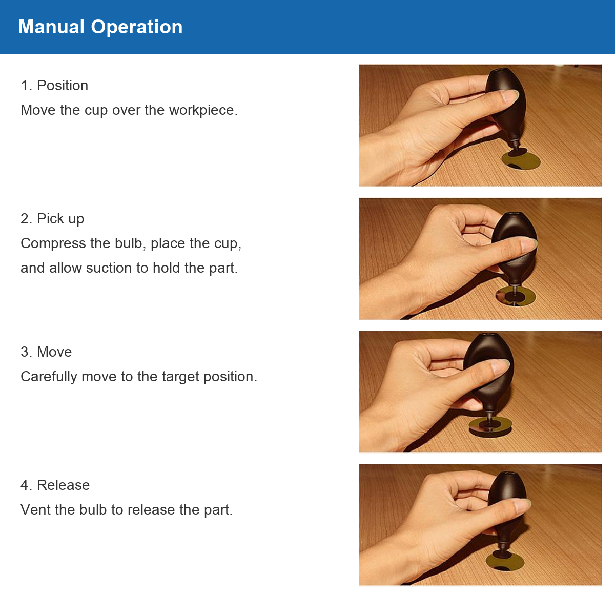 BULB-VAC vacuum pickup bulb 03 operation