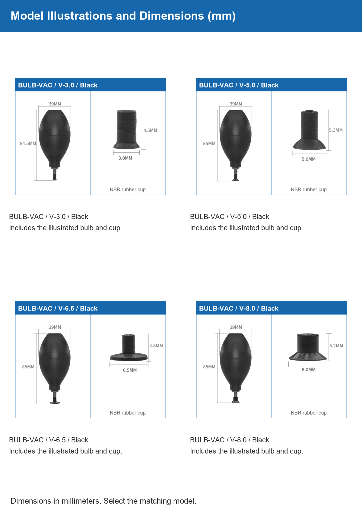 BULB-VAC vacuum pickup bulb 04 models 1 4