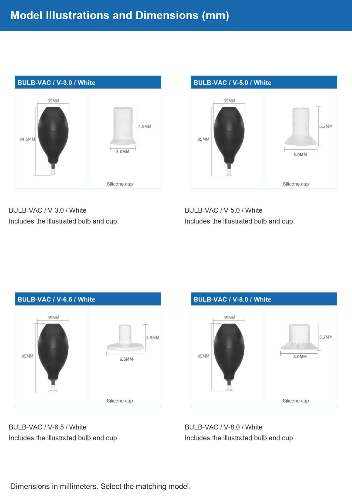 BULB-VAC vacuum pickup bulb 05 models 5 8